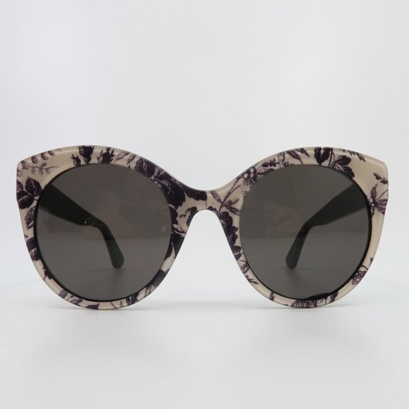 Gucci GG 0028s 011 52mm Floral/Grey Round Women Display Sunglasses main image 9